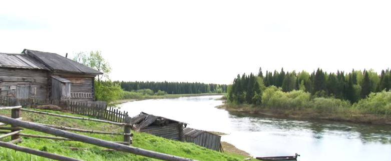 Settlements on the banks of the Pechora River